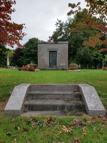 Reverse view to Tyler Family Vault